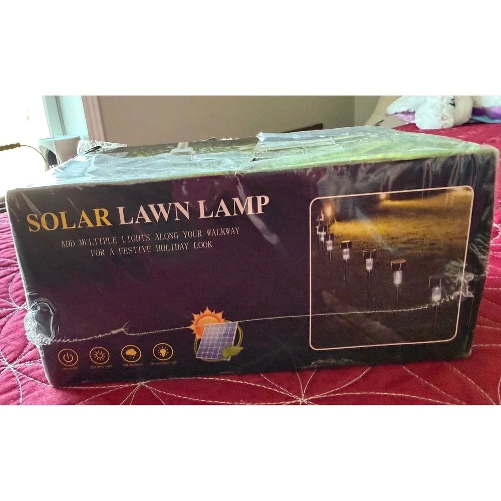 Solar Lawn Lamps Pathway Garden Outdoor Lighting Decorative Landscape Lights